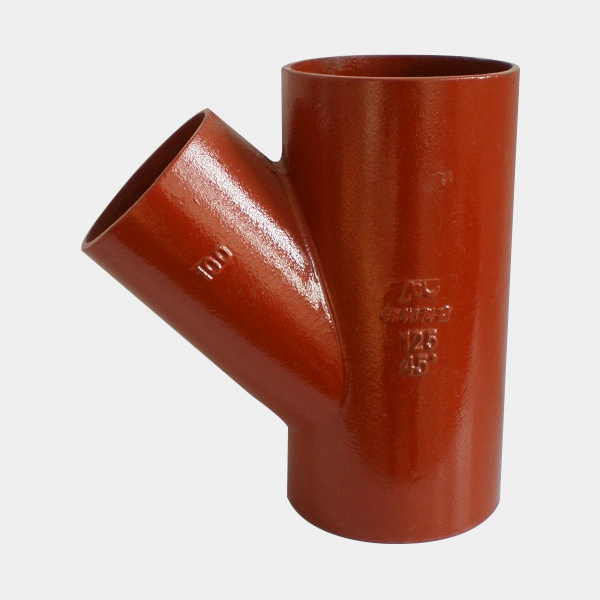 Cast iron Hubless soil pipe fitting Reduce Y Tee Buy soil pipe